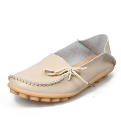 Soft Leisure Flats Women Leather Shoes Moccasins Mother Loafers