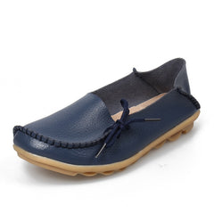 Soft Leisure Flats Women Leather Shoes Moccasins Mother Loafers