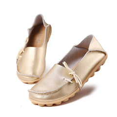 Soft Leisure Flats Women Leather Shoes Moccasins Mother Loafers