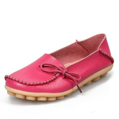 Soft Leisure Flats Women Leather Shoes Moccasins Mother Loafers