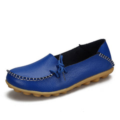 Soft Leisure Flats Women Leather Shoes Moccasins Mother Loafers