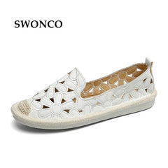 SWONCO Women's Flats Shoe Embroidery