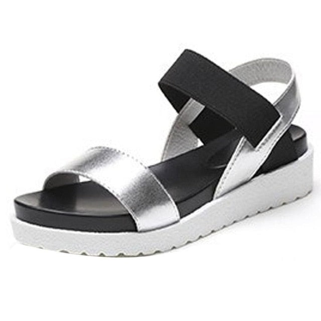 shoes woman Women's Summer Sandals Shoes Peep-toe Low Shoes