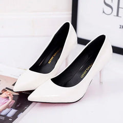 Plus Size OL Office Lady Shoes Faux Suede High Heels Woman