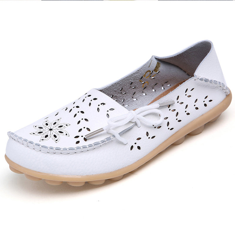 Big size 34-44 2018 spring women flats shoes women genuine leather