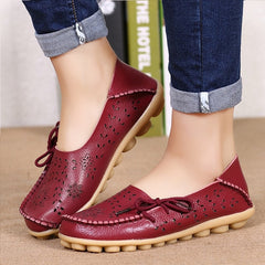 Big size 34-44 2018 spring women flats shoes women genuine leather