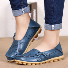 Big size 34-44 2018 spring women flats shoes women genuine leather