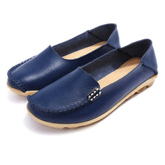 Women Flats Slip On Women Loafers Soft Moccasins With Genuine Leather Shoes