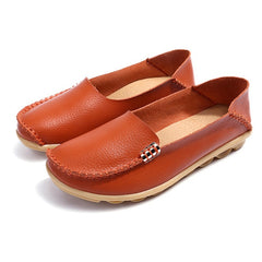 Women Flats Slip On Women Loafers Soft Moccasins With Genuine Leather Shoes