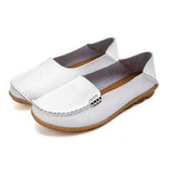 Women Flats Slip On Women Loafers Soft Moccasins With Genuine Leather Shoes