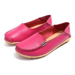 Women Flats Slip On Women Loafers Soft Moccasins With Genuine Leather Shoes