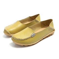 Women Flats Slip On Women Loafers Soft Moccasins With Genuine Leather Shoes