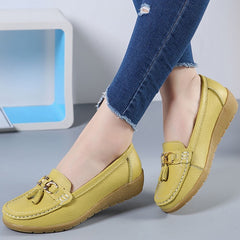 KUIDFAR 2018 Summer Genuine Leather Women Casual Shoes