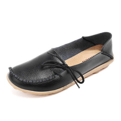 women flats 2018 Summer women slipony genuine leather shoes