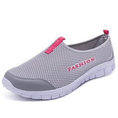 Plus Size Women Light Sneakers Casual Mesh Breathable Flat Shoes