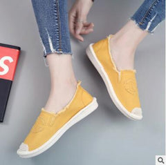 Women Flats Shoes Slip On Casual Ladies Canvas Shoes