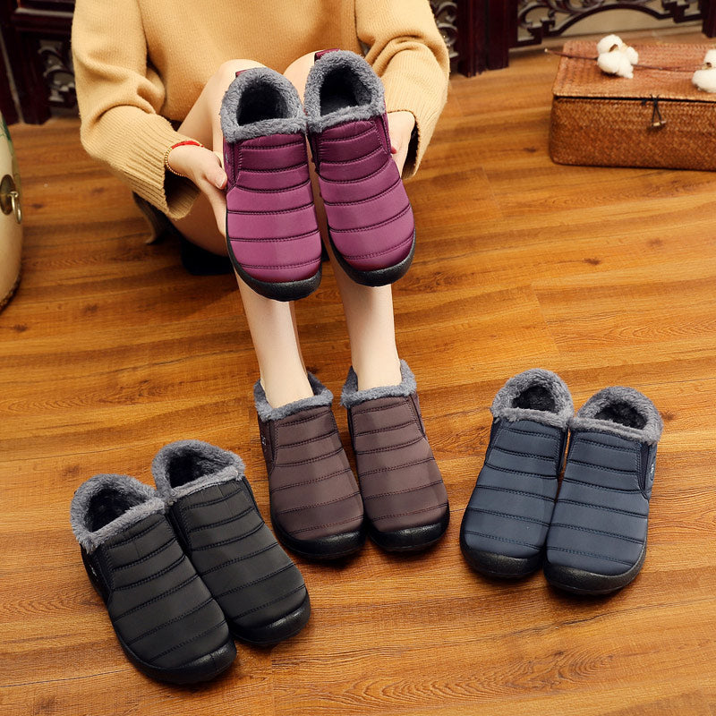Waterproof Female Shoes Winter Unisex Ankle Boots