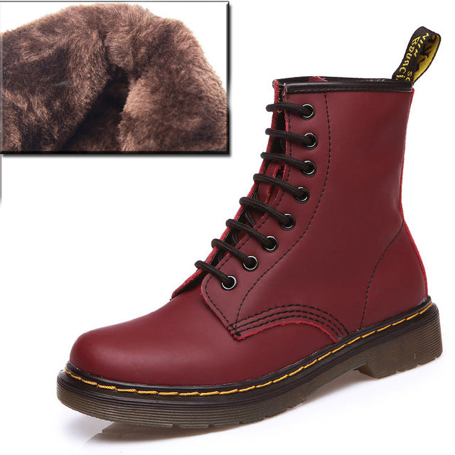 2019 Boots Women Genuine Leather Shoes For Winter Boots