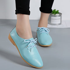 NAUSK Genuine Leather Summer Loafers Women Casual Shoes