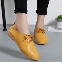 NAUSK Genuine Leather Summer Loafers Women Casual Shoes