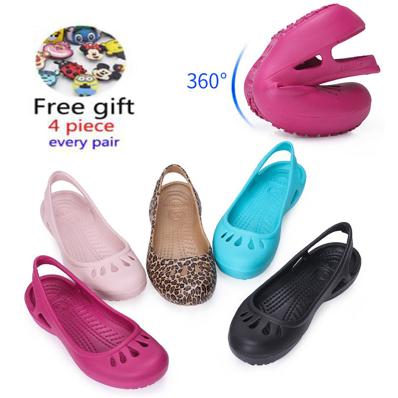 women Clogs Jelly Sandals Home Non-slip Summer Hole Shoes