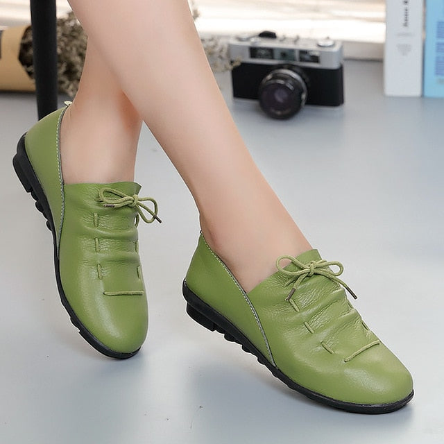 Women shoes 2019 new arrival spring lace-up pleated