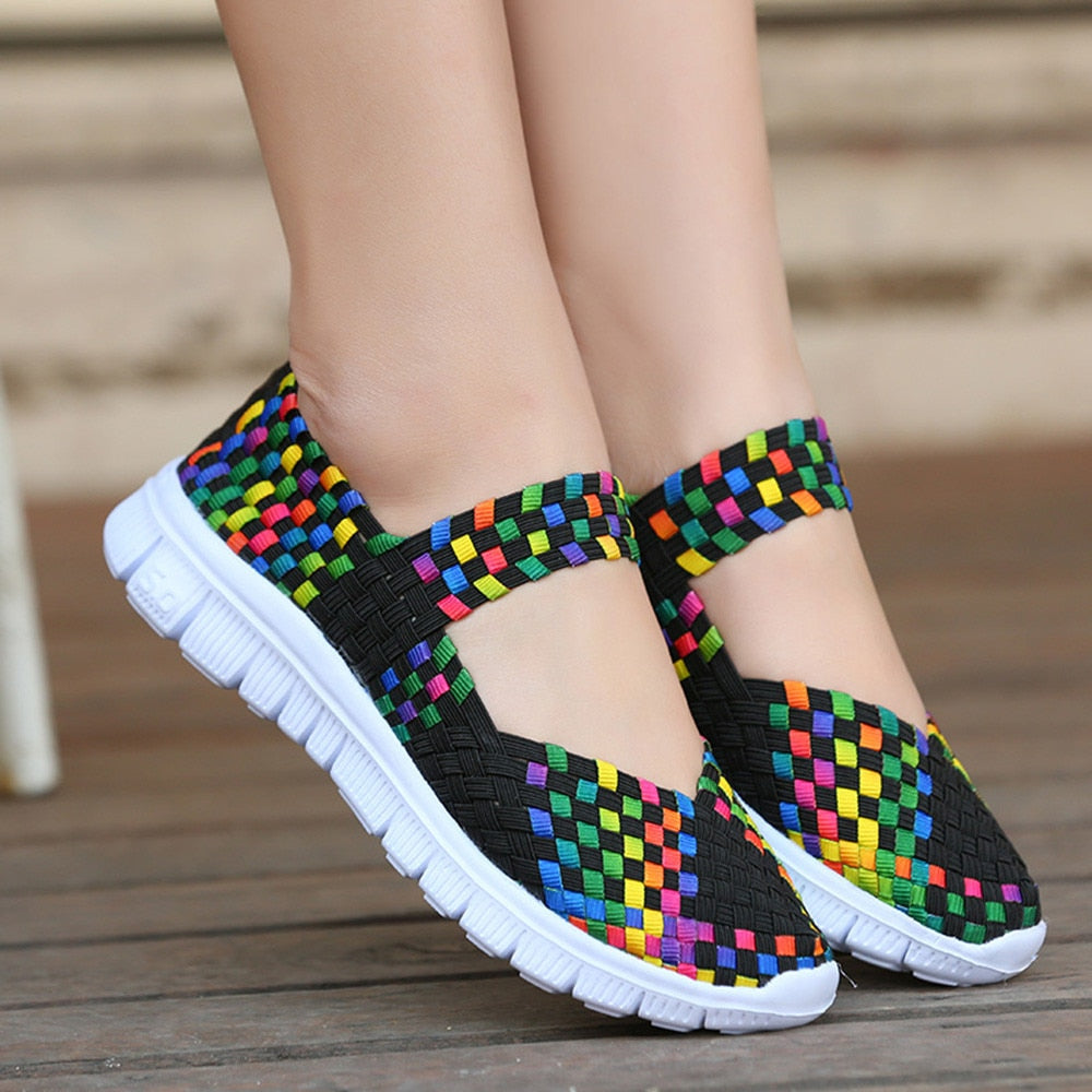 2019 Spring Summer New Leather Women Shoe Casual Flat Shoes