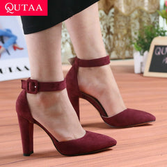 QUTAA 2020 Women Pumps Fashion Women Shoes