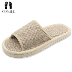 Wholesale 2019 Natural Flax Home Slippers Indoor Floor Shoes