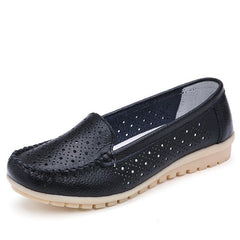 STQ 2019 Spring women flats shoes women genuine leather shoes