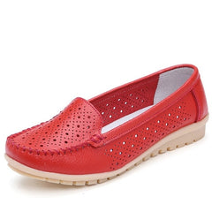 STQ 2019 Spring women flats shoes women genuine leather shoes