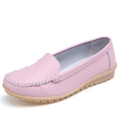 STQ 2019 Spring women flats shoes women genuine leather shoes