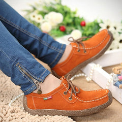Lace-up Women Flats Comfortable Summer Loafers Women Shoes