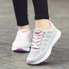 Spring Women Shoes Flats Lady Fashion Casual Breathable Sneakers